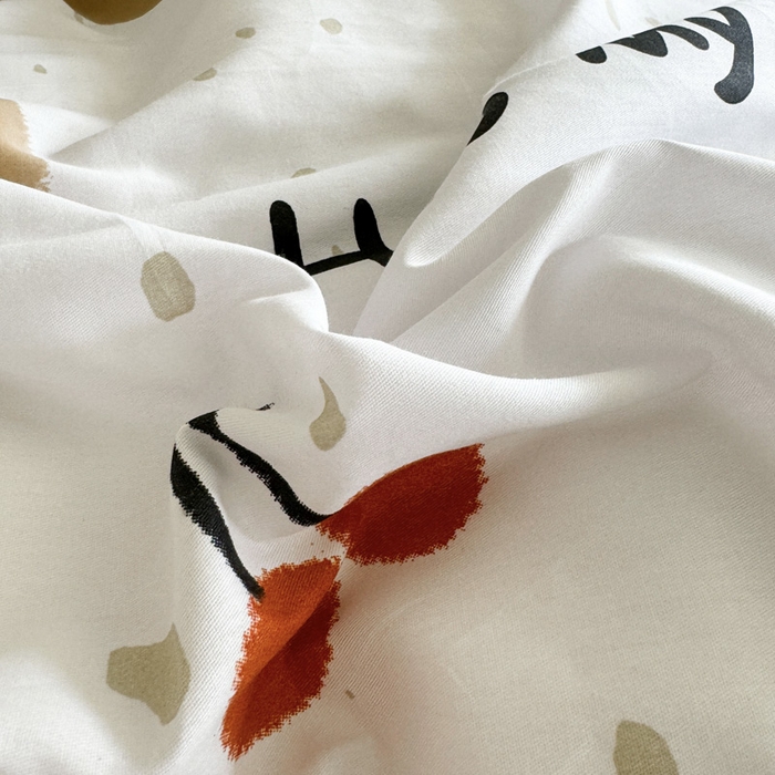 91家纺网 家纺一手货源 找家纺 澳梵家居 2025新款全棉印花四件套 乖乖狗