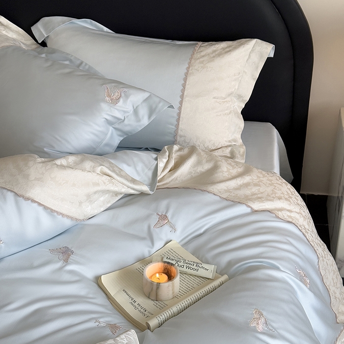 91家纺网 家纺一手货源 找家纺 MIU缪家居 2025新款100支超柔天丝棉四件套-安缦 安缦-觅境兰