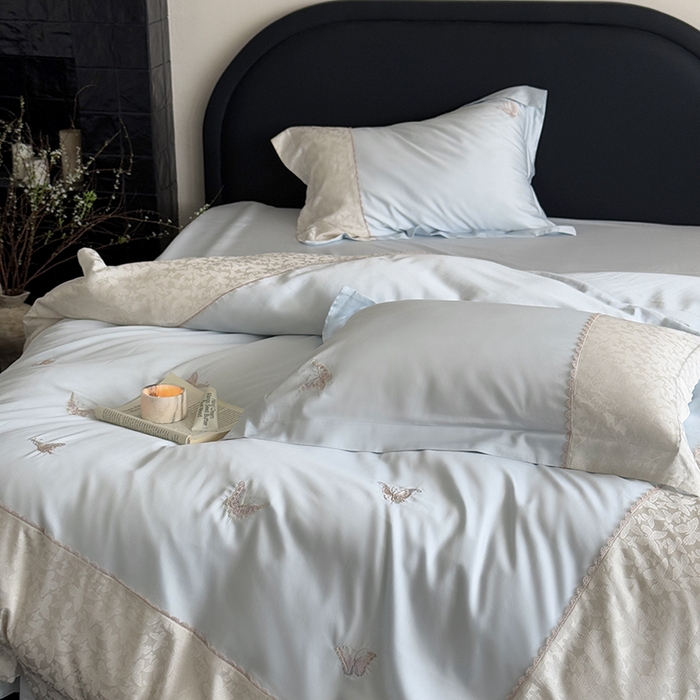 91家纺网 家纺一手货源 找家纺 MIU缪家居 2025新款100支超柔天丝棉四件套-安缦 安缦-觅境兰