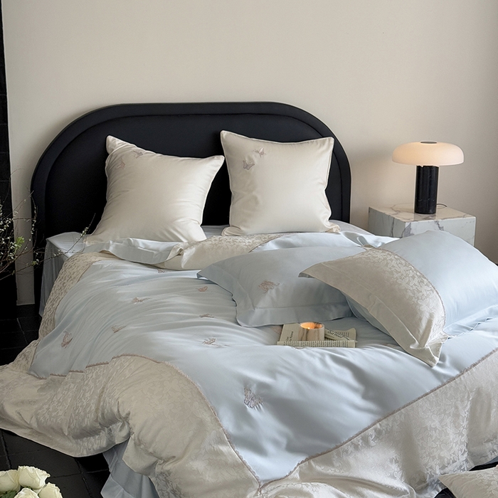 91家纺网 家纺一手货源 找家纺 MIU缪家居 2025新款100支超柔天丝棉四件套-安缦 安缦-觅境兰