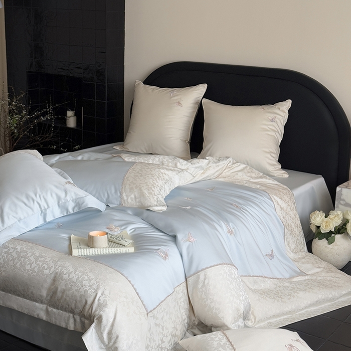 91家纺网 家纺一手货源 找家纺 MIU缪家居 2025新款100支超柔天丝棉四件套-安缦 安缦-觅境兰