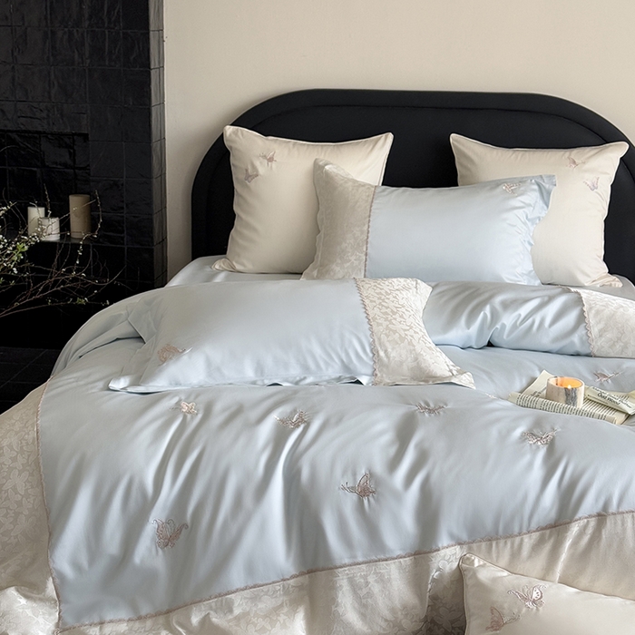 91家纺网 家纺一手货源 找家纺 MIU缪家居 2025新款100支超柔天丝棉四件套-安缦 安缦-觅境兰