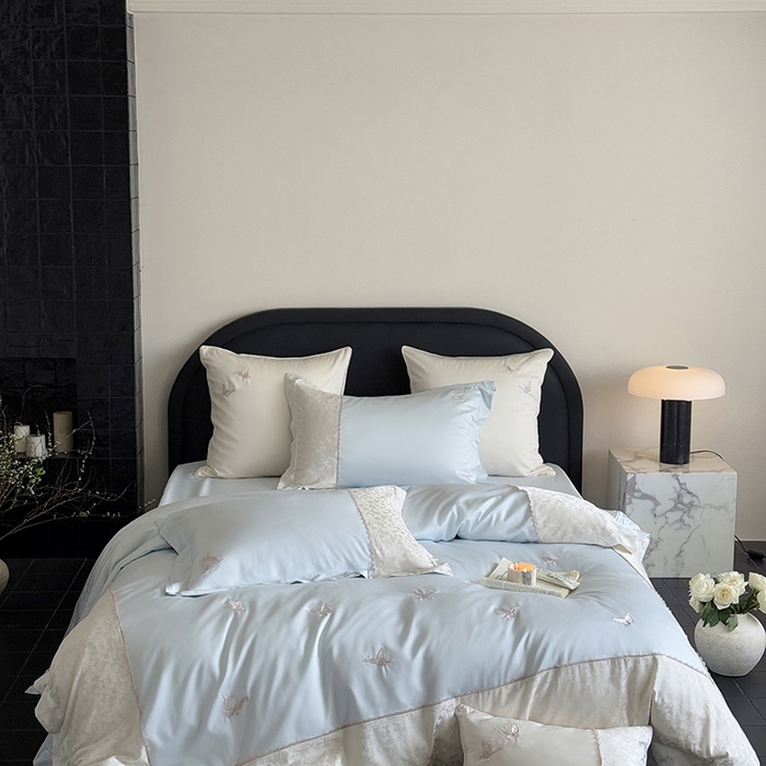 91家纺网 家纺一手货源 找家纺 MIU缪家居 2025新款100支超柔天丝棉四件套-安缦 安缦-觅境兰