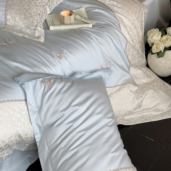 91家纺网 家纺一手货源 找家纺 MIU缪家居 2025新款100支超柔天丝棉四件套-安缦 安缦-觅境兰