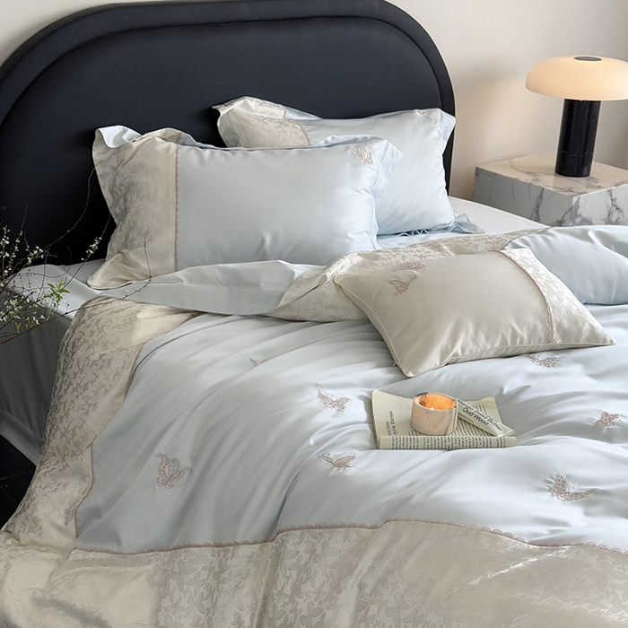 91家纺网 家纺一手货源 找家纺 MIU缪家居 2025新款100支超柔天丝棉四件套-安缦 安缦-觅境兰