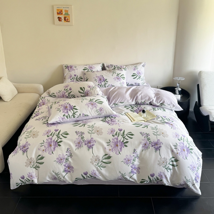 91家纺网 家纺一手货源 找家纺 澳梵家居 2025新款全棉印花四件套 花锦