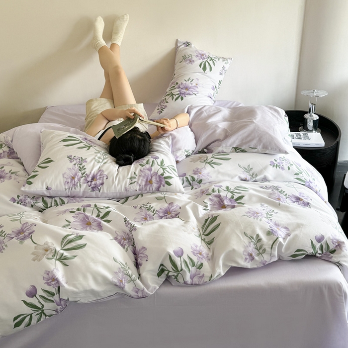 91家纺网 家纺一手货源 找家纺 澳梵家居 2025新款全棉印花四件套 花锦