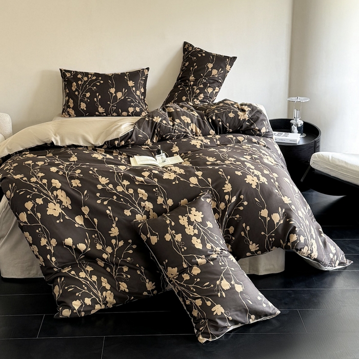 澳梵家居 2025新款全棉印花四件套 花韵连锦