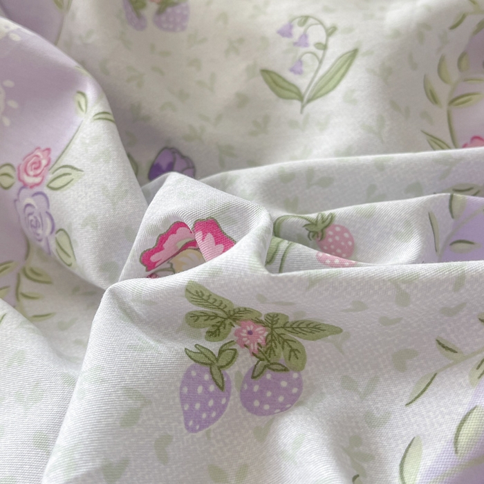 91家纺网 家纺一手货源 找家纺 澳梵家居 2025新款全棉印花四件套 浪漫鲜花