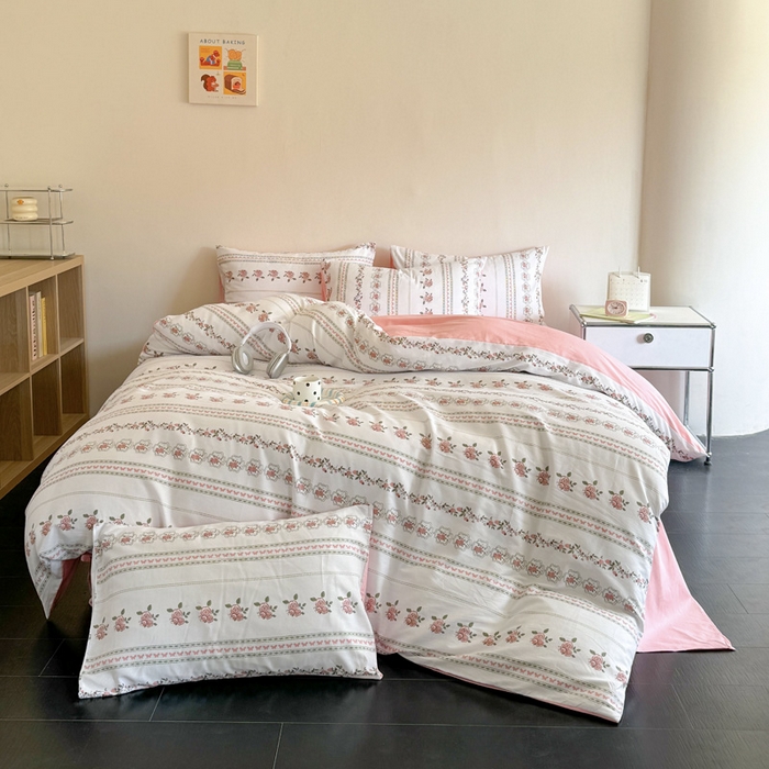 澳梵家居 2025新款全棉印花四件套 玫瑰物语