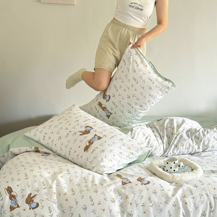 91家纺网 家纺一手货源 找家纺 澳梵家居 2025新款全棉印花四件套 纳爱斯之眼