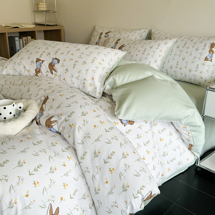 91家纺网 家纺一手货源 找家纺 澳梵家居 2025新款全棉印花四件套 纳爱斯之眼