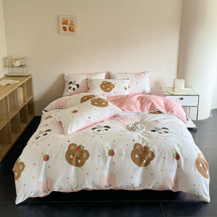 91家纺网 家纺一手货源 找家纺 澳梵家居 2025新款全棉印花四件套 奇妙庄园