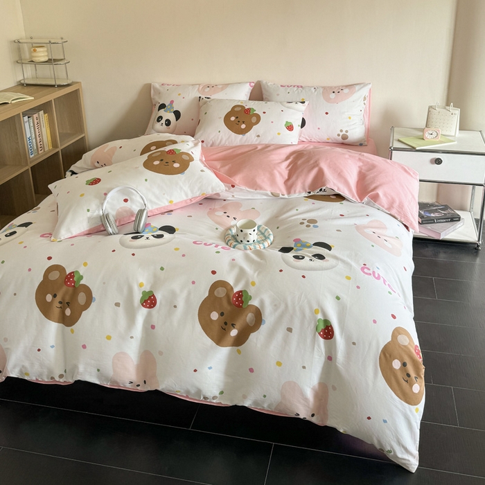 91家纺网 家纺一手货源 找家纺 澳梵家居 2025新款全棉印花四件套 奇妙庄园