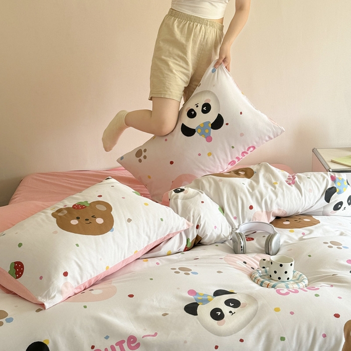 91家纺网 家纺一手货源 找家纺 澳梵家居 2025新款全棉印花四件套 奇妙庄园