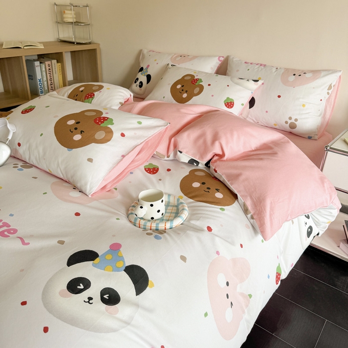 91家纺网 家纺一手货源 找家纺 澳梵家居 2025新款全棉印花四件套 奇妙庄园