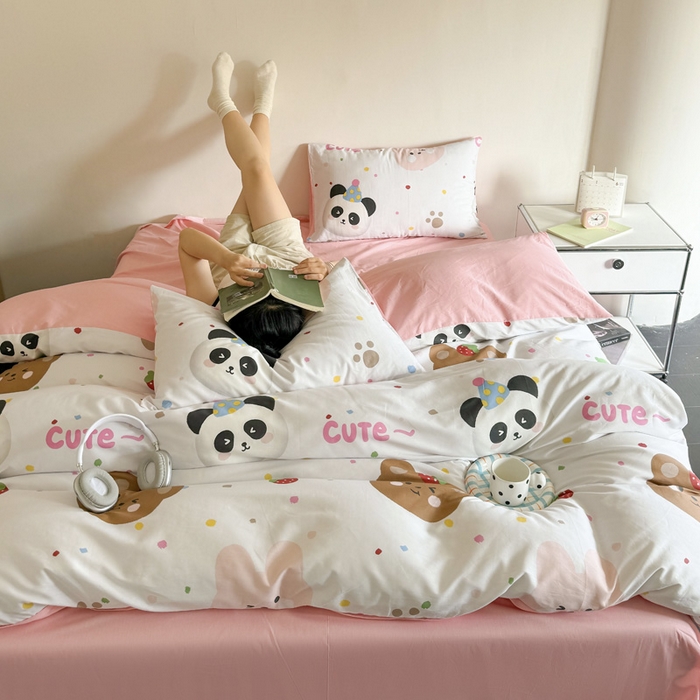 91家纺网 家纺一手货源 找家纺 澳梵家居 2025新款全棉印花四件套 奇妙庄园