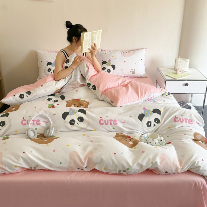 91家纺网 家纺一手货源 找家纺 澳梵家居 2025新款全棉印花四件套 奇妙庄园