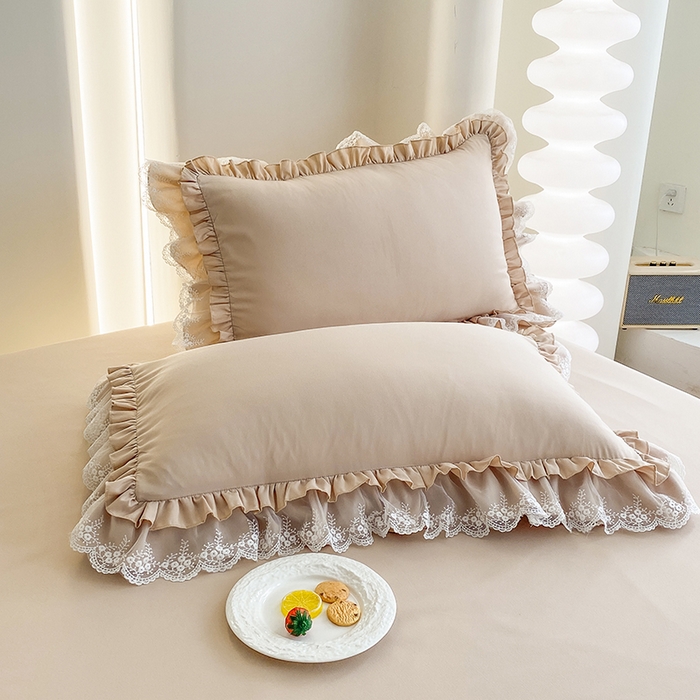 91家纺网 家纺一手货源 找家纺 （总）乐卧家居 2025新款静奢老钱风精致蕾丝时尚花边繁花-奢华版系列四件套