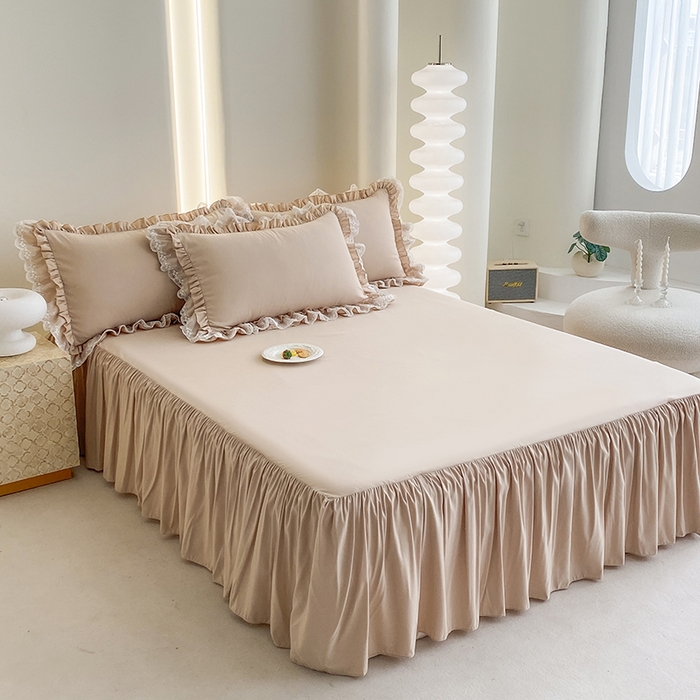 91家纺网 家纺一手货源 找家纺 （总）乐卧家居 2025新款静奢老钱风精致蕾丝时尚花边繁花-奢华版系列四件套