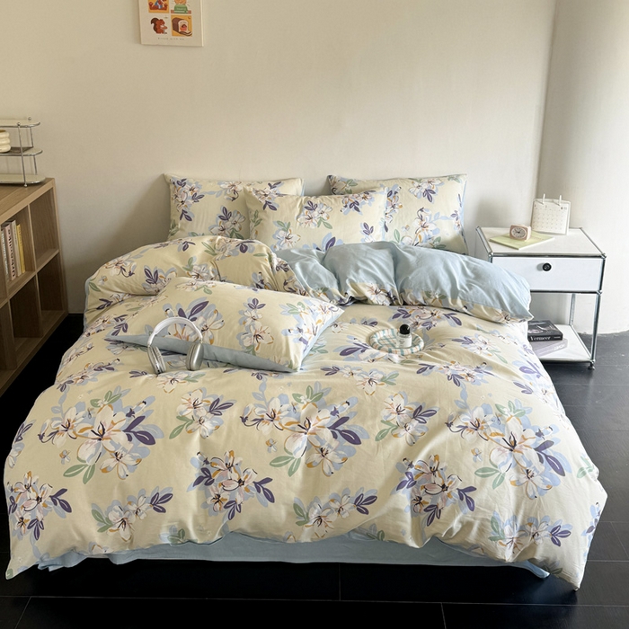 91家纺网 家纺一手货源 找家纺 澳梵家居 2025新款全棉印花四件套 雪域宝藏