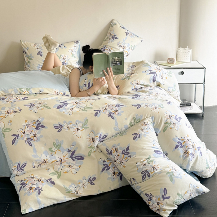 91家纺网 家纺一手货源 找家纺 澳梵家居 2025新款全棉印花四件套 雪域宝藏