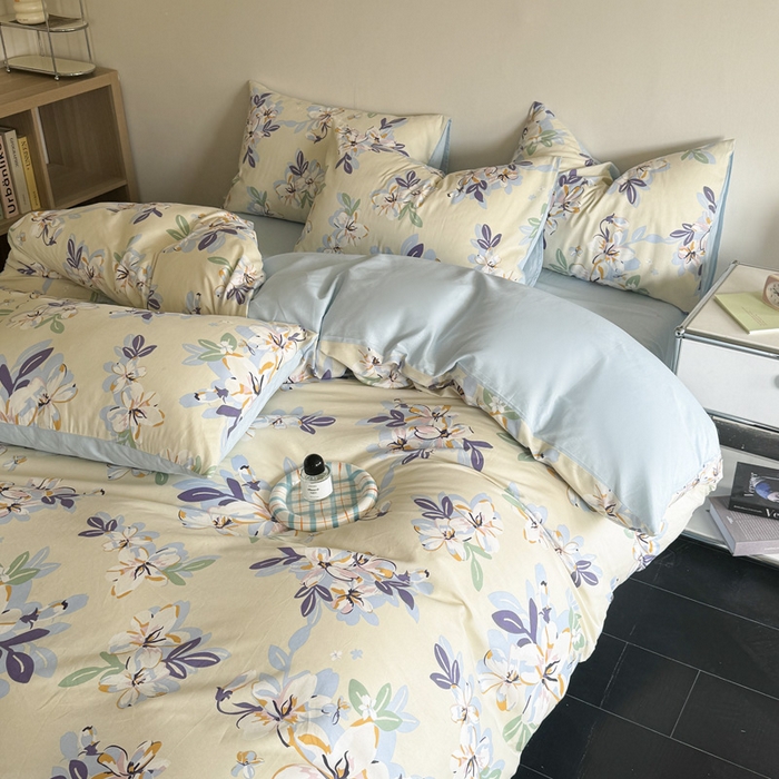 91家纺网 家纺一手货源 找家纺 澳梵家居 2025新款全棉印花四件套 雪域宝藏