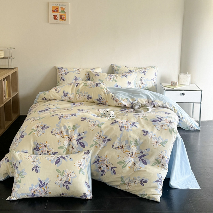 91家纺网 家纺一手货源 找家纺 澳梵家居 2025新款全棉印花四件套 雪域宝藏