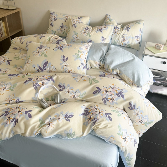 91家纺网 家纺一手货源 找家纺 澳梵家居 2025新款全棉印花四件套 雪域宝藏