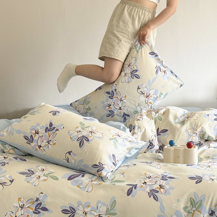 91家纺网 家纺一手货源 找家纺 澳梵家居 2025新款全棉印花四件套 雪域宝藏