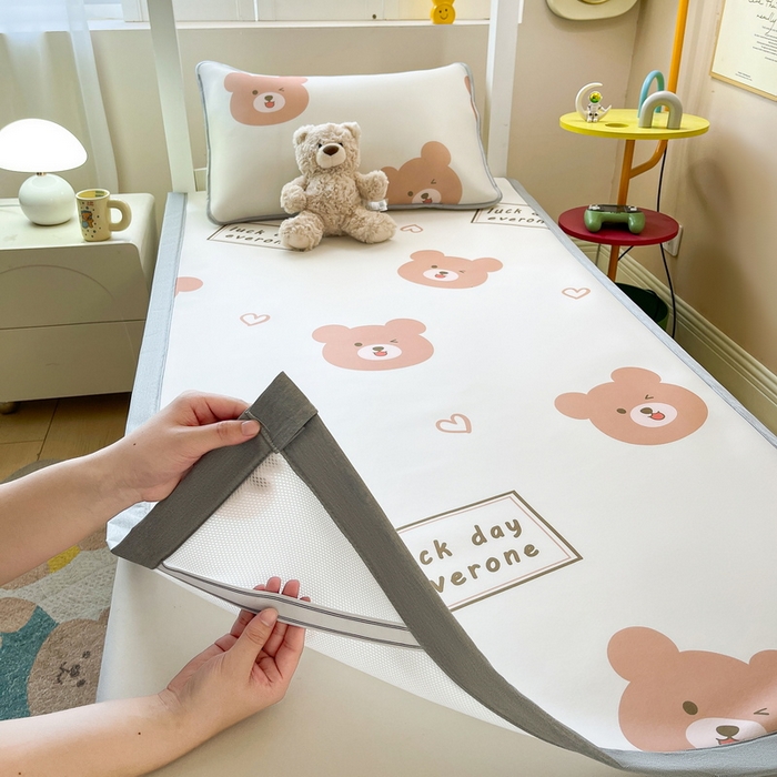 91家纺网 家纺一手货源 找家纺 （总）爱思凯家纺 2025新款【学生】碳光冰皮席凉席