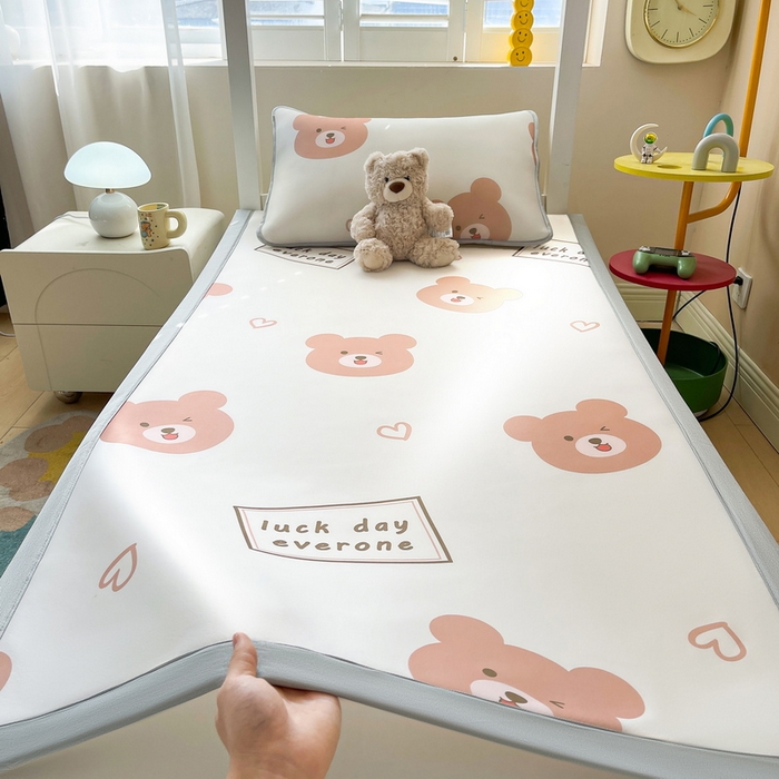 91家纺网 家纺一手货源 找家纺 （总）爱思凯家纺 2025新款【学生】碳光冰皮席凉席