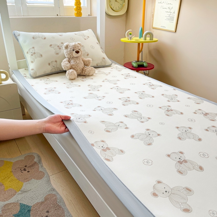 91家纺网 家纺一手货源 找家纺 （总）爱思凯家纺 2025新款【学生】碳光冰皮席凉席