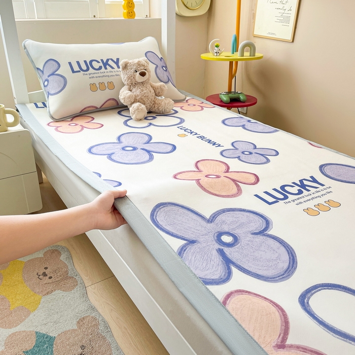 91家纺网 家纺一手货源 找家纺 （总）爱思凯家纺 2025新款【学生】碳光冰皮席凉席