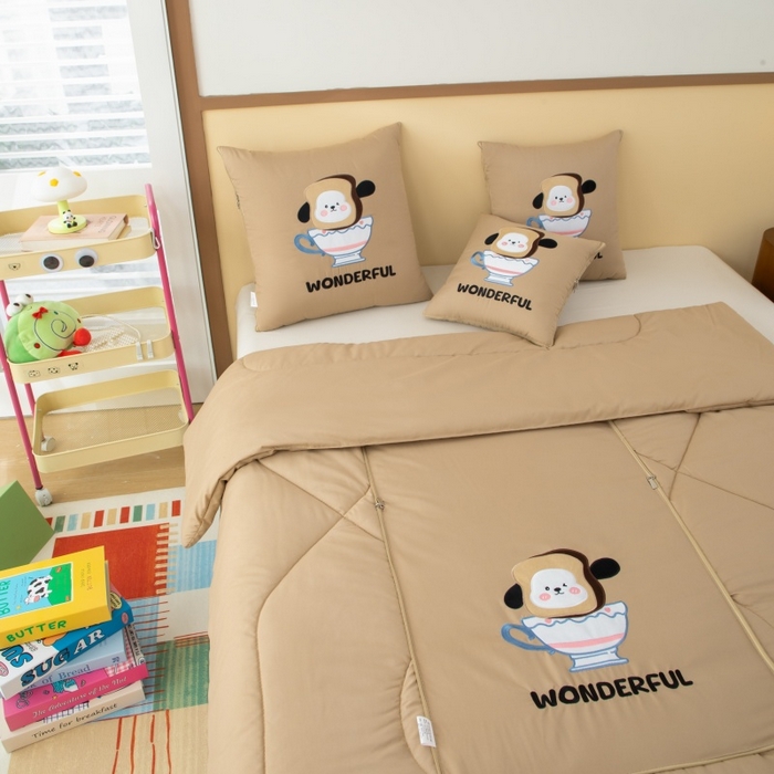 91家纺网 家纺一手货源 找家纺 （总）照世家纺 2025新款多功能贴布绣大豆抱枕被【控价不能低于 40的58 45的75 50的89】