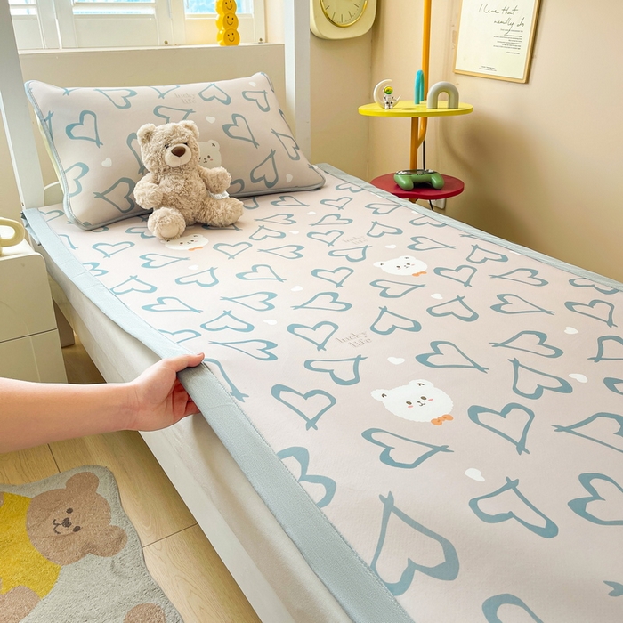 91家纺网 家纺一手货源 找家纺 （总）爱思凯家纺 2025新款【学生】碳光冰皮席凉席