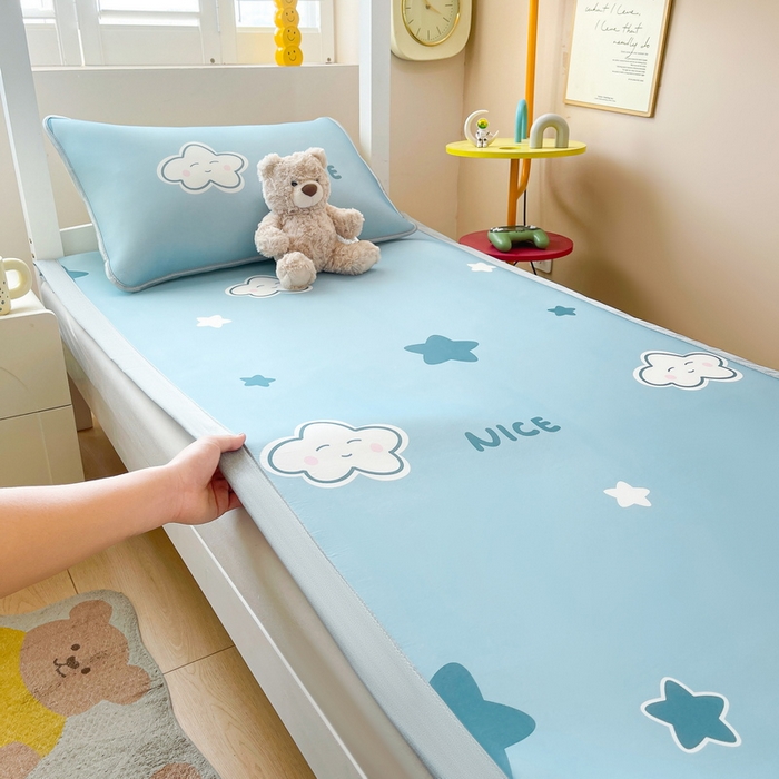 91家纺网 家纺一手货源 找家纺 （总）爱思凯家纺 2025新款【学生】碳光冰皮席凉席