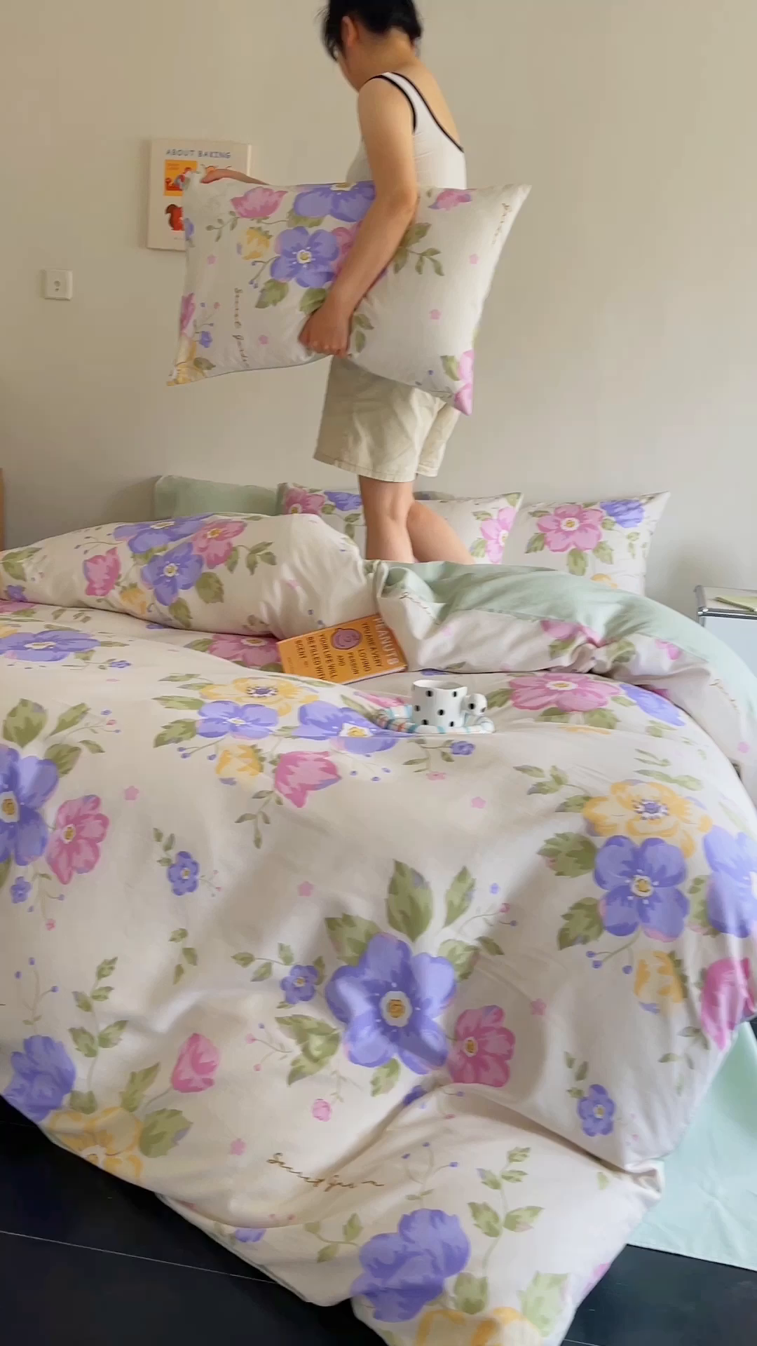 91家纺网 家纺一手货源 找家纺 澳梵家居 2025新款全棉印花四件套 彩之花