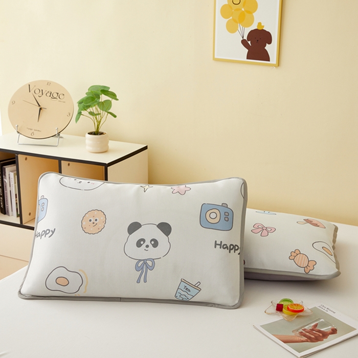 91家纺网 家纺一手货源 找家纺 翎盈家纺 2025新款600D冰丝枕套  动物会