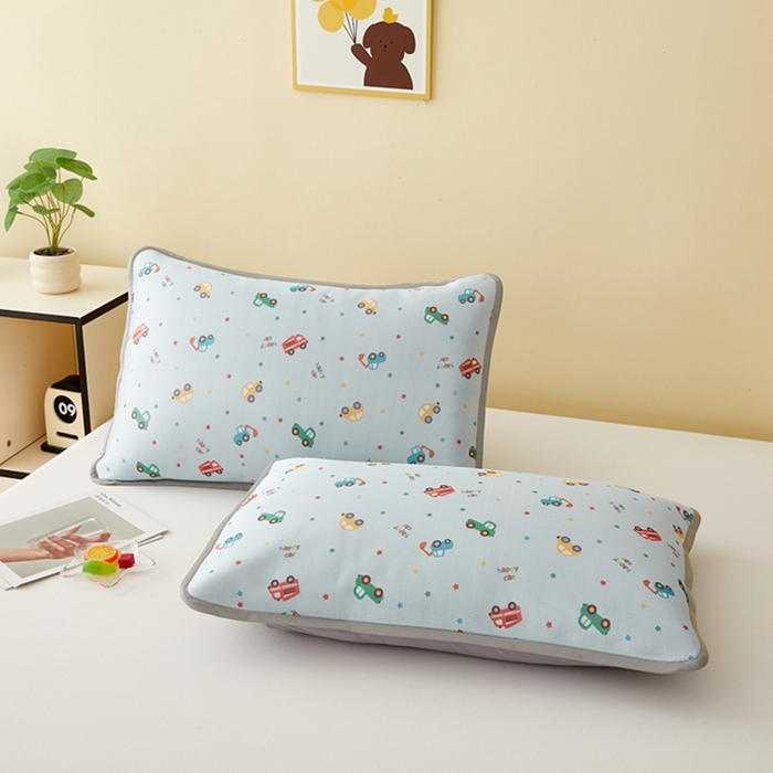 91家纺网 家纺一手货源 找家纺 翎盈家纺 2025新款600D冰丝枕套  快乐汽车