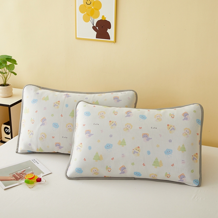 翎盈家纺 2025新款600D冰丝枕套  森林乐园