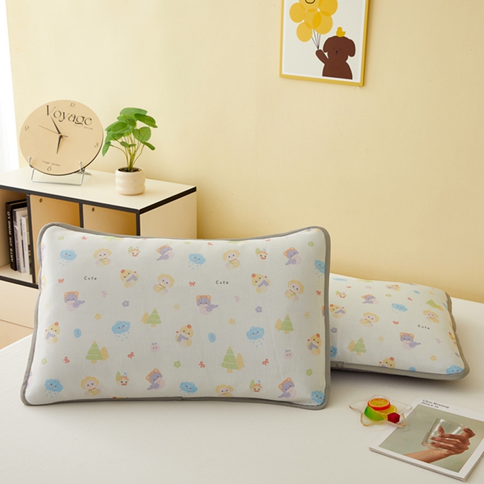 91家纺网 家纺一手货源 找家纺 翎盈家纺 2025新款600D冰丝枕套  森林乐园