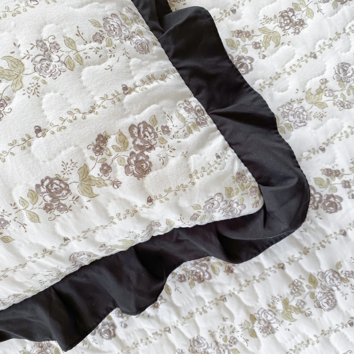 91家纺网 家纺一手货源 找家纺 佳品居 2025新款A类水洗棉夹棉夏被床盖四件套-赫本风 赫本风-花香