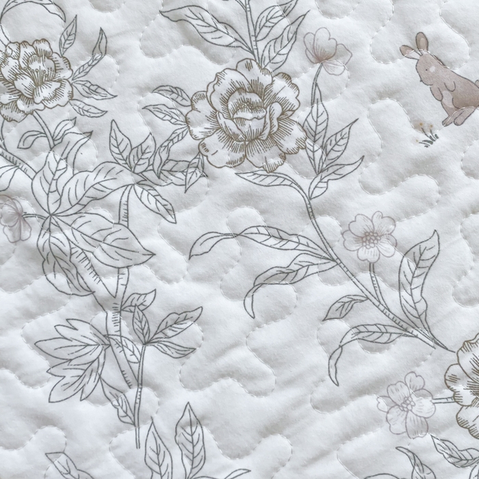 91家纺网 家纺一手货源 找家纺 佳品居 2025新款A类水洗棉夹棉夏被床盖四件套-赫本风 赫本风-玫瑰花园