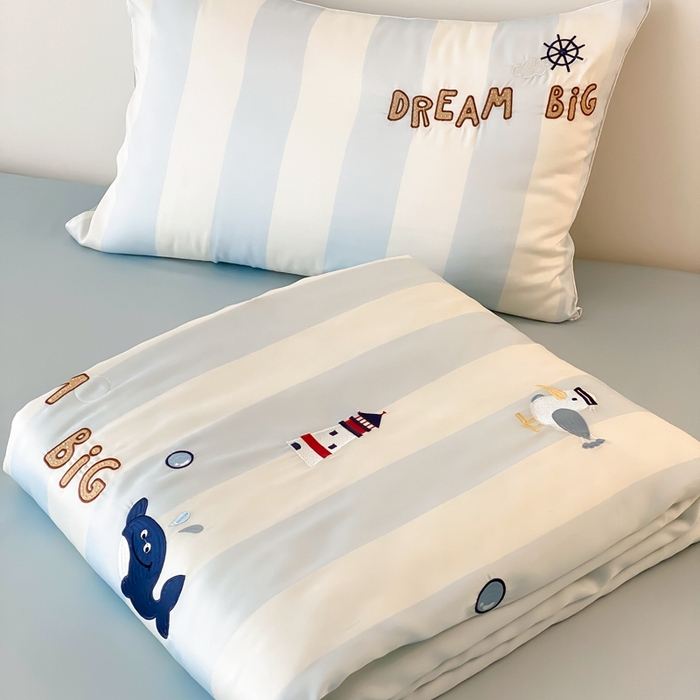 91家纺网 家纺一手货源 找家纺 星野 2025新款60s进口奥地利兰精天丝蚕丝夏被夏凉被空调被兰精天丝夏被系列 星辰大海