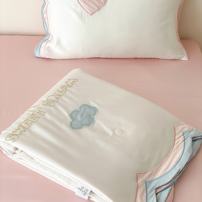 91家纺网 家纺一手货源 找家纺 星野 2025新款60s进口奥地利兰精天丝蚕丝夏被夏凉被空调被兰精天丝夏被系列 阳光彩虹