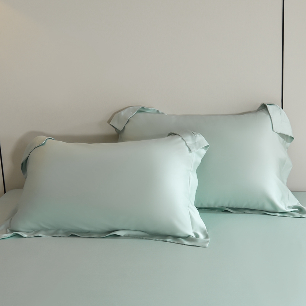 91家纺网 家纺一手货源 找家纺 简爱家纺 2025亲肤舒适60s兰精天丝四件套【可授权】 艾绿