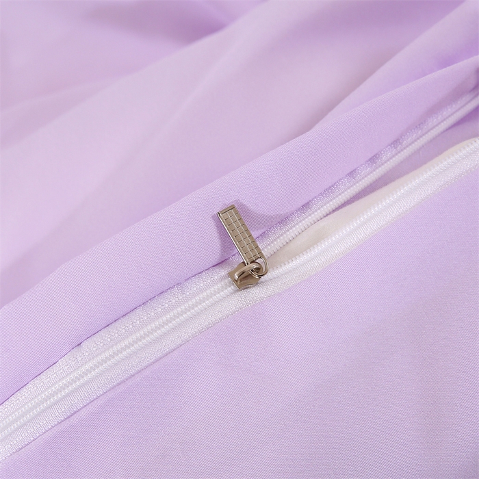 91家纺网 家纺一手货源 找家纺 优米家纺 2025新款A类水洗棉毛巾绣四件套-奶酪小熊 奶酪小熊-神秘紫