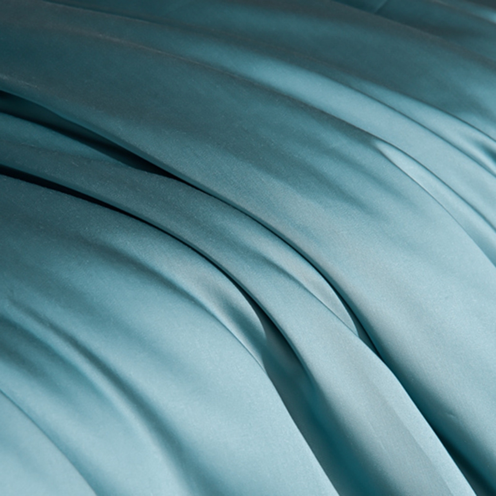 91家纺网 家纺一手货源 找家纺 简爱家纺 2025亲肤舒适60s兰精天丝四件套【可授权】 冰蓝色