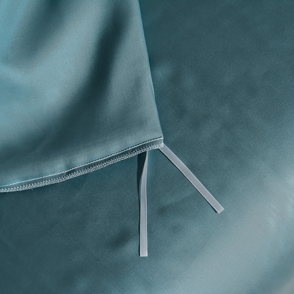 91家纺网 家纺一手货源 找家纺 简爱家纺 2025亲肤舒适60s兰精天丝四件套【可授权】 冰蓝色